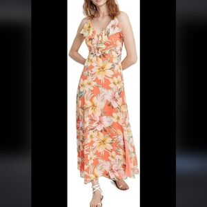 Bar 111 Spring Sun Dress Ruffles Spaghetti Strap Designer Fashion Size Medium